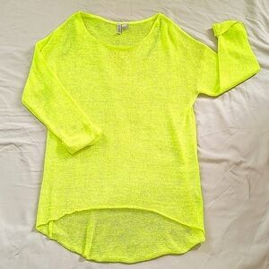 H&M Neon Yellow Oversized Sweater